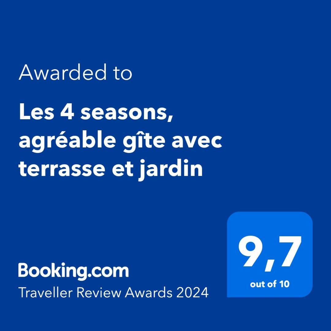 Les 4 Seasons, Agreable Gite Avec Terrasse Et Jardin La Croix Bigot Bagian luar foto